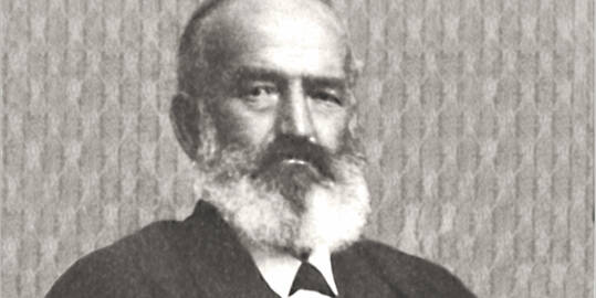 Inicio Holzmühle Rettenmaier 1878 con el fundador de la empresa Jakob Rettenmaier † 1854 -1927