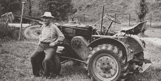 Siempre innovador: uno de los primeros tractores Allgeier de la región