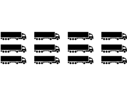 ≈ 12 x transporte de media por año y persona / Aproximadamente 12 botes de champú al año