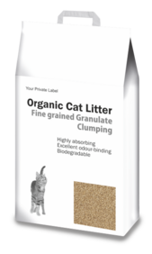 Granulados finos de la marca privada de arena para gatos