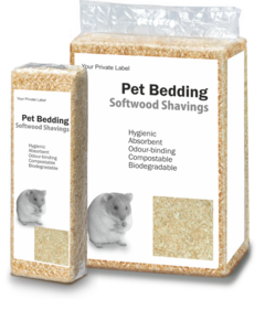 Virutas de madera blanda Etiqueta privada